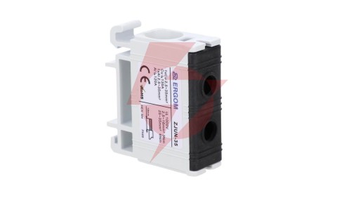 Złączka szynowa 1-torowa ZJUN-35/BK czarna R34RR-07010003303