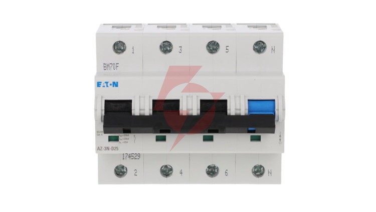 Wyłącznik nadprądowy 3P+N D 25A 25kA AC AZ-3N-D25 174529