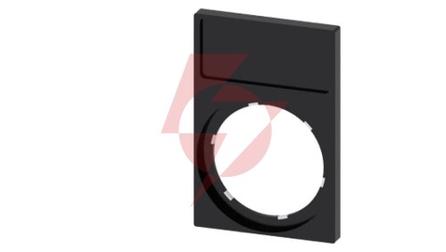 Ramka do etykiet samoprzylepnych 12,5x27mm prostokątna czarna otwór 22mm SIRIUS ACT 3SU1900-0AN10-0AA0 /10szt./