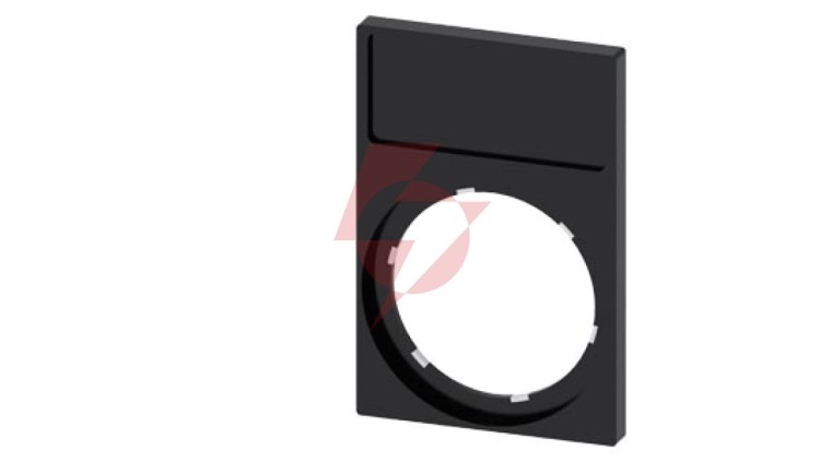 Ramka do etykiet samoprzylepnych 12,5x27mm prostokątna czarna otwór 22mm SIRIUS ACT 3SU1900-0AN10-0AA0 /10szt./
