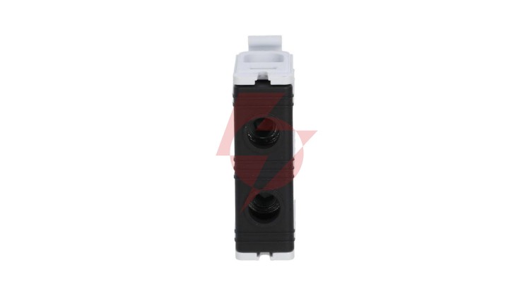 Złączka szynowa 1-torowa ZJUN-16/BK czarna R34RR-07010003103