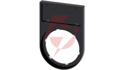 Ramka do etykiet zatrzaskiwanych 12,5x27mm czarna zaokrąglona otwór 22mm SIRIUS ACT 3SU1900-0AR10-0AA0