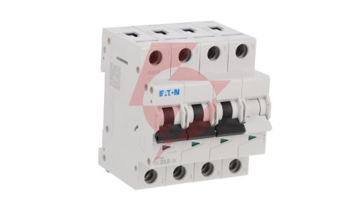 Wyłącznik nadprądowy 3P+N D 0,5A 15kA AC FAZ-D0,5/3N 278982