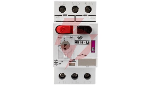 Wyłącznik silnikowy 3P 0,55kW 1-1,6A MS18 004600345