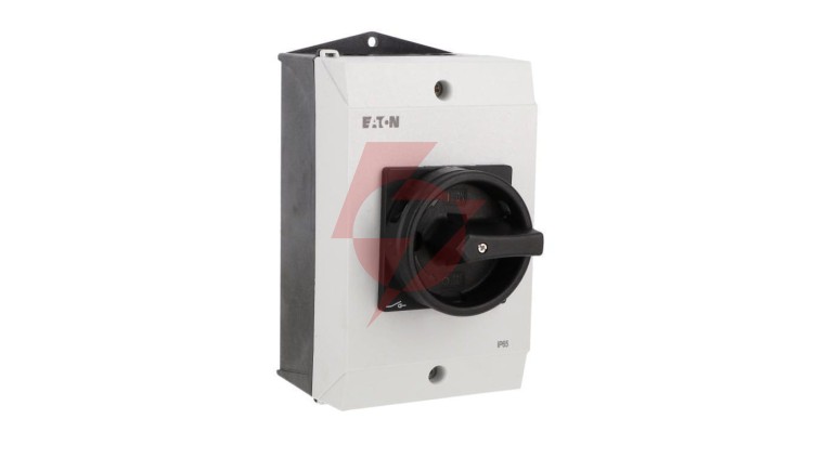 Rozłącznik 40A 3P 1Z+1R w obudowie IP65 z blachą EMC czarna rączka z blokadą P1-40/I2H/MBS/SVB-SW/HI11 199920