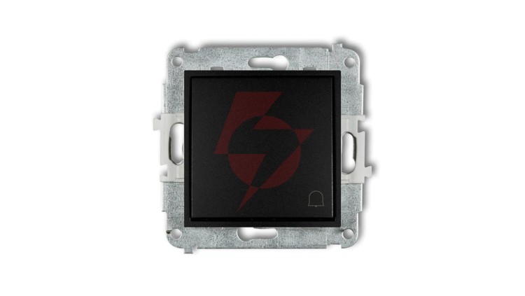 ICON Mechanizm łącznika zwierny dzwonek czarny mat 12IWP-4