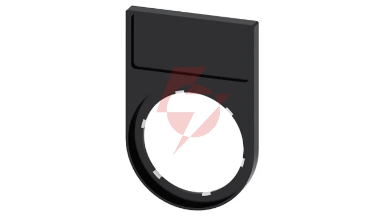 Ramka do etykiet samoprzylepnych 12,5x27mm czarna zaokrąglona otwór 22mm SIRIUS ACT 3SU1900-0AG10-0AA0
