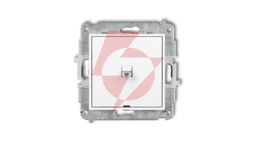 ICON Mechanizm łącznika jednobiegunowego w stylu amerykańskim biały mat 25IWPUS-1