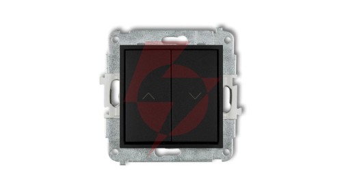 ICON Mechanizm łącznika żaluzjowego z podtrzymaniem czarny mat 12IWP-88