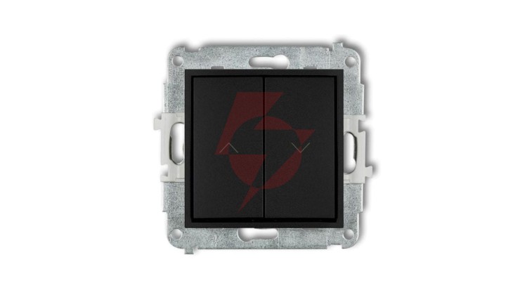 ICON Mechanizm łącznika żaluzjowego z podtrzymaniem czarny mat 12IWP-88