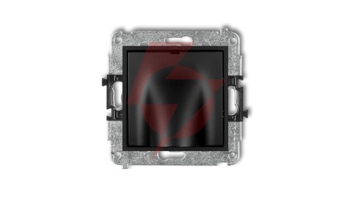 ICON Mechanizm wypustu kablowego czarny mat 12IWPK