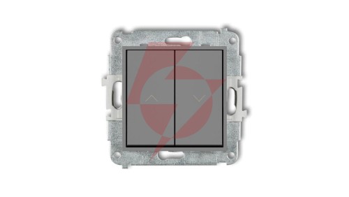 ICON Mechanizm łącznika żaluzjowego z podtrzymaniem szary mat 27IWP-88