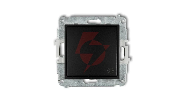 ICON Mechanizm łącznika zwierny światło czarny mat 12IWP-5
