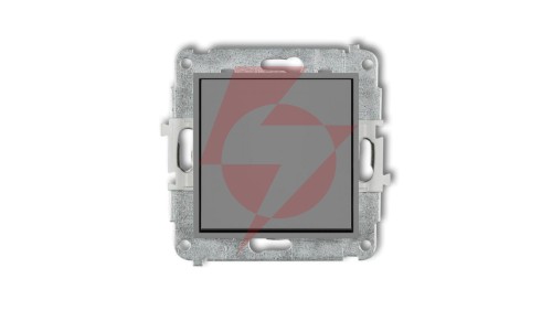 ICON Mechanizm łącznika zwiernego, jednobiegunowego (jeden klawisz bez piktogramu) szary mat 27IWP-4.1