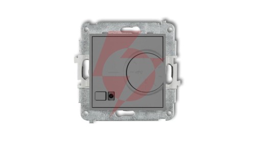 ICON Mechanizm elektronicznego regulatora temperatury z czujnikiem podpodłogowym szary mat 27IRT-1