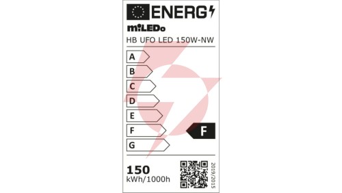 Oprawa przemysłowa HB UFO LED 150W-NW 15000lm barwa neutralna 4000K 110 IP65 czarny 31406