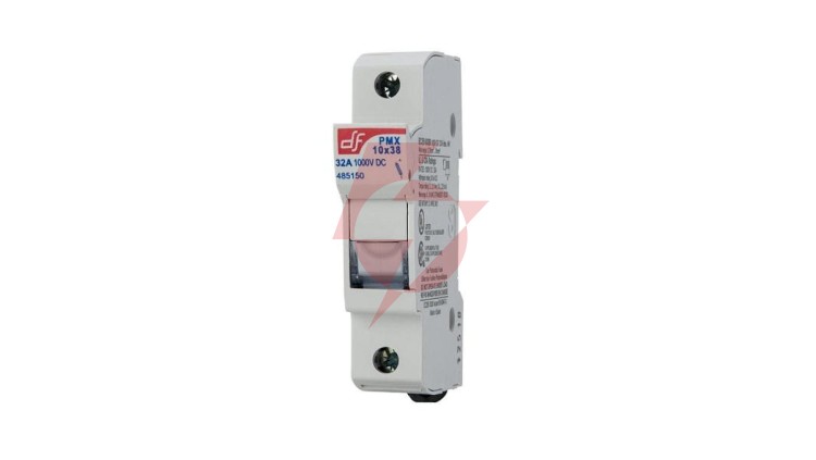 Rozłącznik, podstawa bezpiecznikowa PMX 1P do bezpieczników 10x38, 1000V DC, 32A, dla instalacji PV 485150