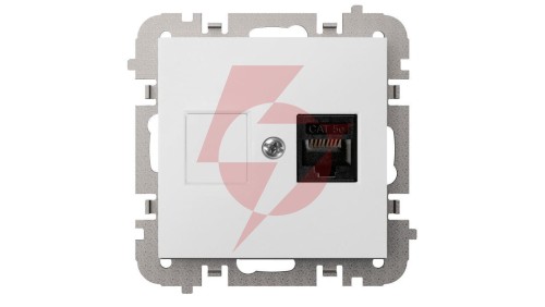 SANTRA gniazdo 1xkomputerowe RJ45 bez ramki podtynkowe biały 4148-10