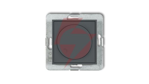 ICON Mechanizm elektronicznego regulatora oświetlenia przyciskowo-obrotowego do lamp LED grafitowy mat 28IRO-2