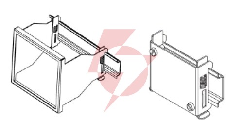 Adapter na szynę 5:otwór 45x45mm 00:wykonanie standardowe ATS