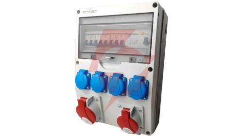 Rozdzielnica budowlana DV-S/FI 1x 32A 1x 16A 4x 230V IP44 DOKTORVOLT 9918