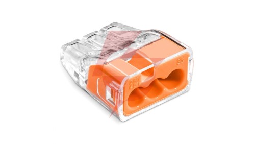 Szybkozłączka SCP3 B10 IDEALNA wtykowa do drutów i wielodrutów 3-torowa 4mm² 32A 450V 88001008 /10 szt./