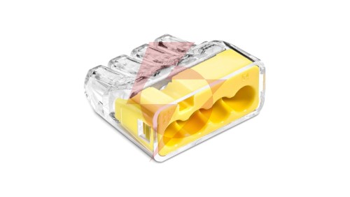 Szybkozłączka SCP4 B10 IDEALNA wtykowa do drutów i wielodrutów 4-torowa 4mm² 32A 450V 88001004 /10 szt./