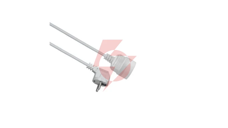 Przedłużacz 1-gniazdowy, 5m, 3x1,0mm OWY biały 28213