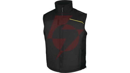 Kamizelka z poliestru pongee powlekanego PVC FIDJI3, kolor: szaro-czarny, rozmiar: XL / FIDJ3GNXG