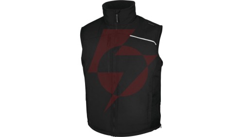 Kamizelka z poliestru pongee powlekanego PVC FIDJI3, kolor: czarny, rozmiar: XL / FIDJ3NOXG