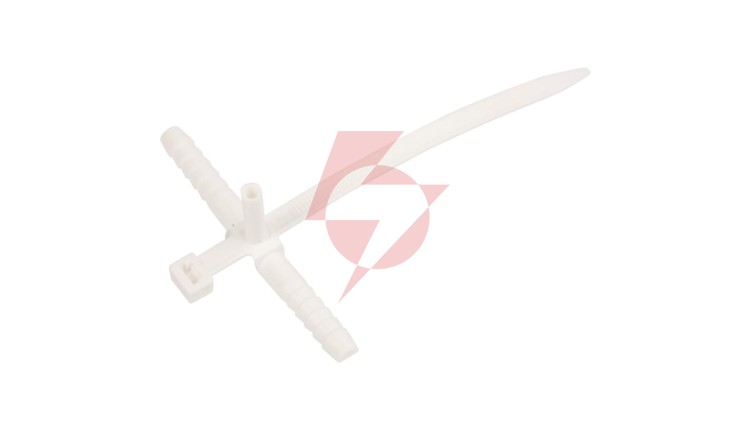 Uchwyt paskowy szybkiego montażu z kołkiem 140mm biały USMPK-10 10mm /50szt./