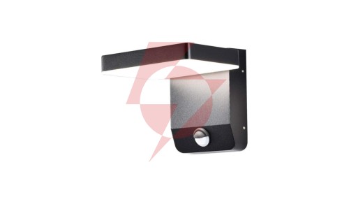Oprawa elewacyjna LED 17W 2580lm 4000K czujnik regulowana Czarny kwadrat 2949