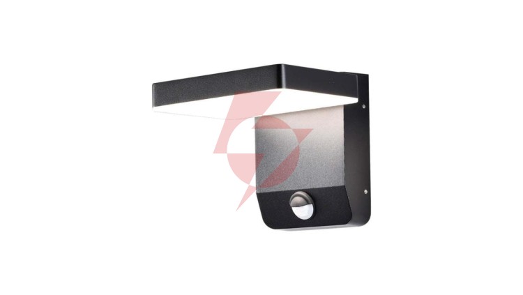 Oprawa elewacyjna LED 17W 2580lm 4000K czujnik regulowana Czarny kwadrat 2949