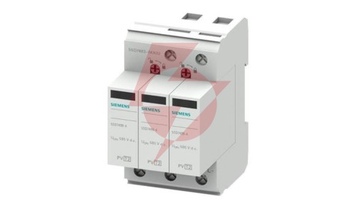 Ogranicznik przepięć Typ 2 do instalacji fotowoltaicznych 3P 1000 V DC Iimp 15kA Imax 40kA SENTRON 5SD7483-0KK02