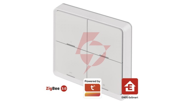 GoSmart Przenośny kontroler scenerii IP-2004ZW, ZigBee 3.0, czteroprzyciskowy H5013