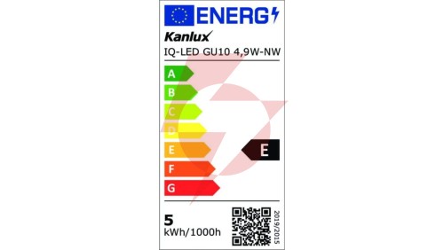 Żarówka LED GU10 IQ-LED GU10 4,9W-NW 550lm 4000K barwa neutralna 35257