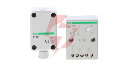 Automat zmierzchowy montaż natynkowy 16A 12V IP20 AZH-S-PLUS-12V