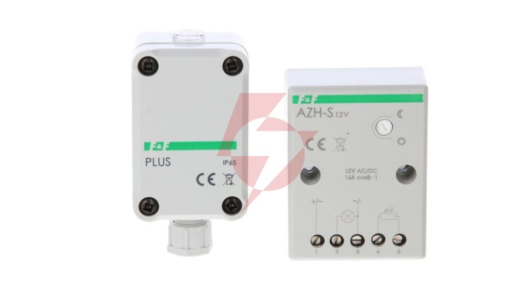 Automat zmierzchowy montaż natynkowy 16A 12V IP20 AZH-S-PLUS-12V