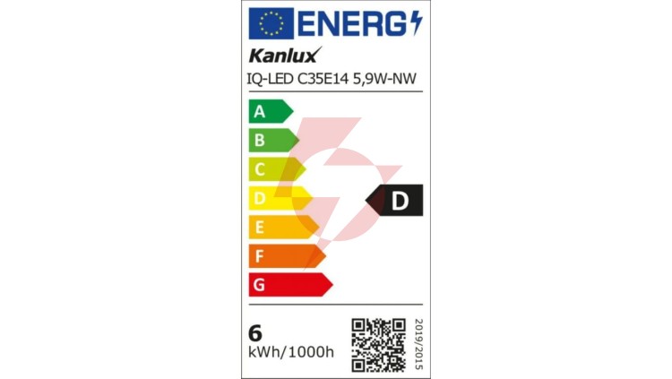 Żarówka LED E14 IQ-LED C35E14 5,9W-NW 806lm 4000K barwa neutralna Ra90 3 lata Gwarancji świeczka 36686
