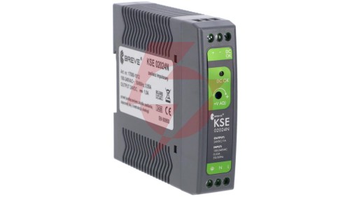 Zasilacz impulsowy KSE 02024P 230/ 24VDC 1A 24W na szynę DIN, Uzas: 85-264VACVAC, Ta70, 17000-1012