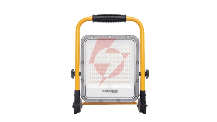 Projektor LED przenośny akulumatorowy HERKULES 50W 1400lm 6500K 10000mAh GW-0073