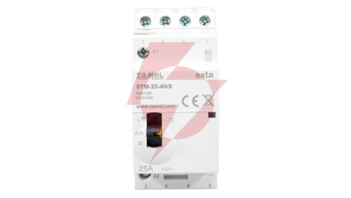 Stycznik modułowy ze sterowaniem ręcznym instalacyjny 25A 4Z 230V AC STM-25-40/S EXT10000314