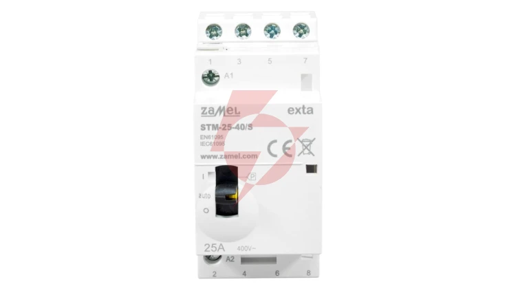 Stycznik modułowy ze sterowaniem ręcznym instalacyjny 25A 4Z 230V AC STM-25-40/S EXT10000314