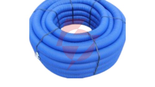 Rura karbowana dwuścienna HDPE 450N niebieska UV z pilotem i złączką fi 50/39 (50mb) 31NT050