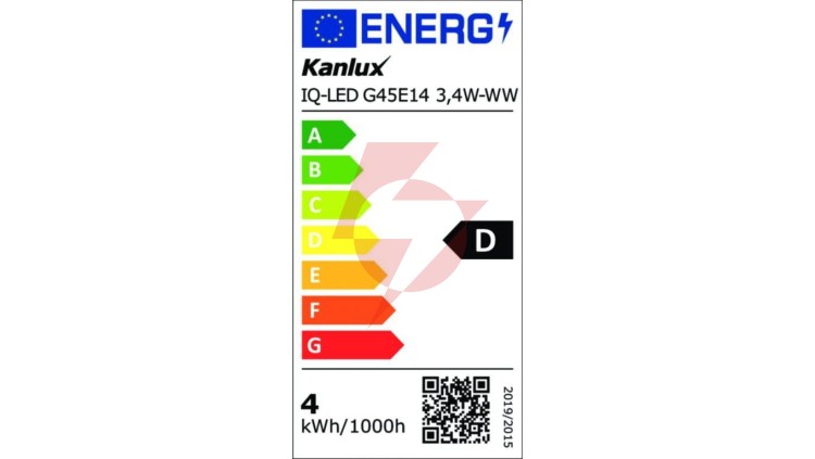 Żarówka LED E14 IQ-LED G45E14 3,4W-WW 470lm 2700K barwa ciepła Ra90 3 lata Gwarancji kulka 36688