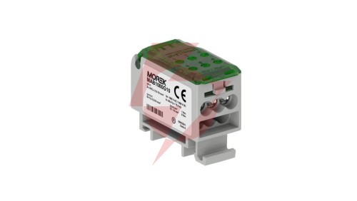 Blok dystrybucyjny - rozdzielczy OJL80A zielony AL/CU we: 2x 2.5-16mm² wy: 6x 2.5-6mm², 1000VAC/1500VDC MAB1080G10