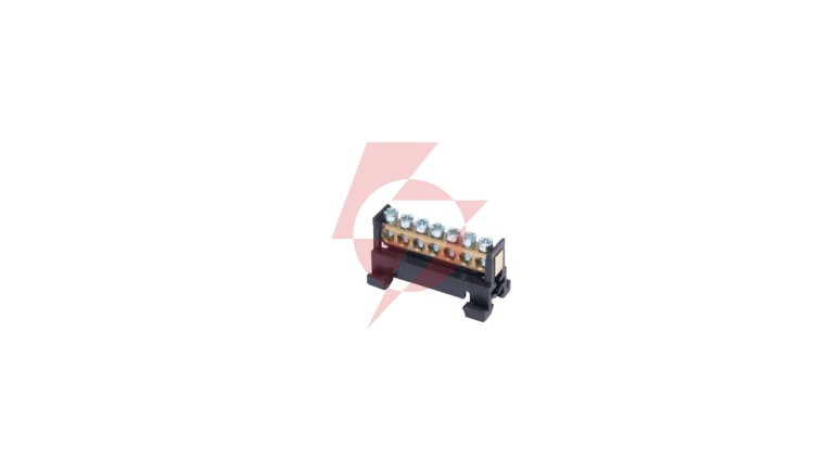 Listwa zaciskowa na szynę L7 fazowa 7-torowa 16mm² 400V AC 63A czarna 81700007