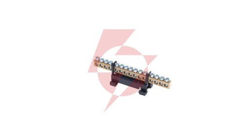 Listwa zaciskowa na szynę L15 fazowa 15-torowa 16mm² 400V AC 63A czarna 81702007