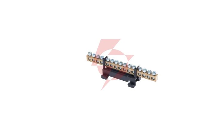 Listwa zaciskowa na szynę L15 fazowa 15-torowa 16mm² 400V AC 63A czarna 81702007