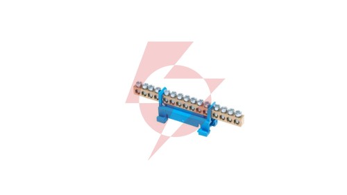Listwa zaciskowa na szynę N15 neutralna 15-torowa 16mm² 400V AC 63A niebieska 81702003